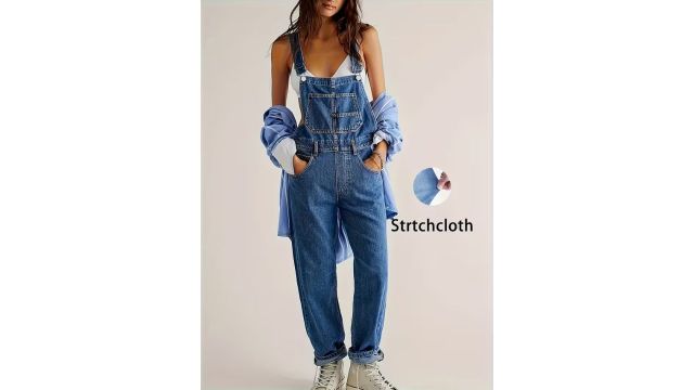 Women's Fashion Stretch Denim Overalls
