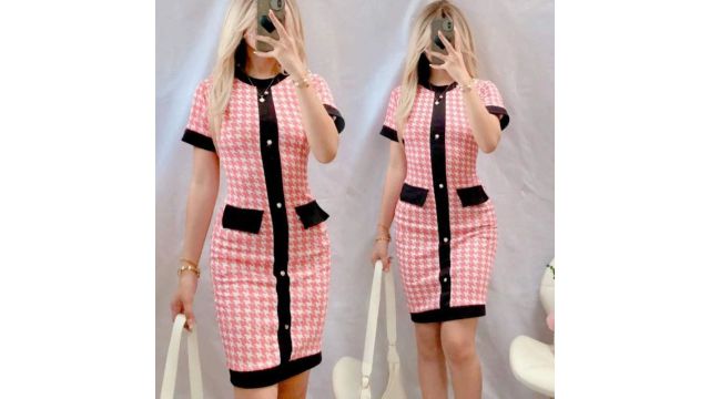 Houndstooth dress
