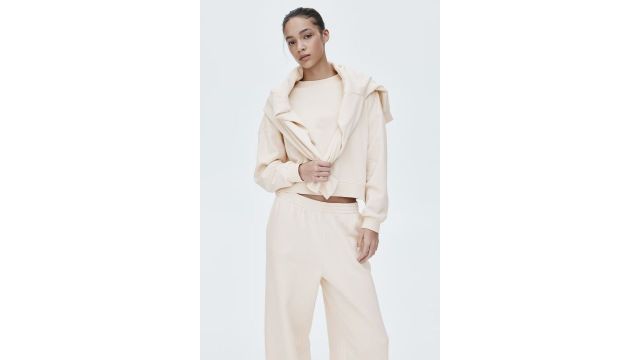 2-piece Sweatshirt Set in Light Beige