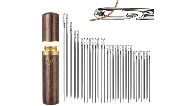30-Piece Self-Threading Quilting Needle Set