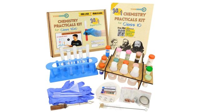 30-in-1 Chemistry Practicals Kit for Class 10