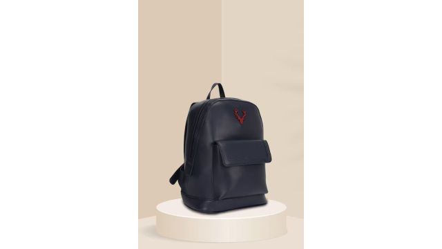 Allen Solly Navy Solid Casual Women Backpack