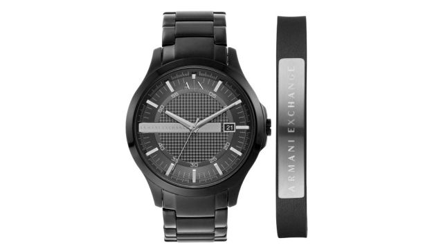 Armani Exchange Men Black Analogue Watch
