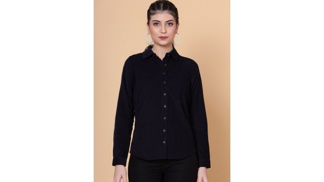 Bani women Classic Striped Cotton Corduroy Casual Shirt