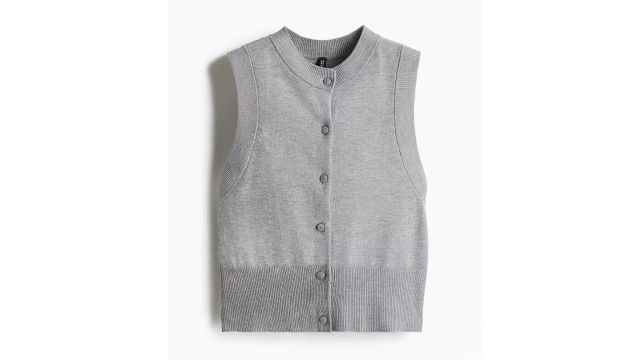 Button-front Sweater Vest