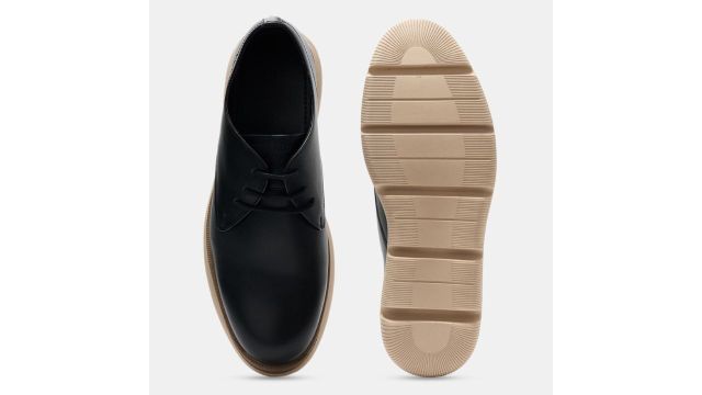 Byford Black Solid Chunky Sole Casual Shoes