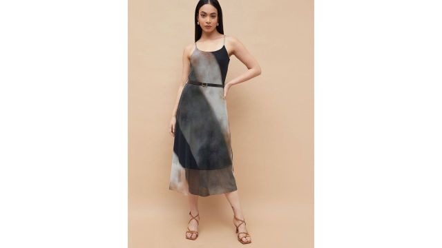 Code by lifestyle Print A-Line Midi Dress