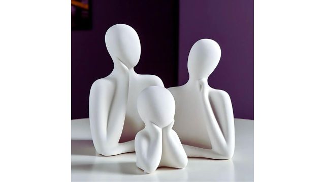 CraftVatika Abstract Family Sculpture Set