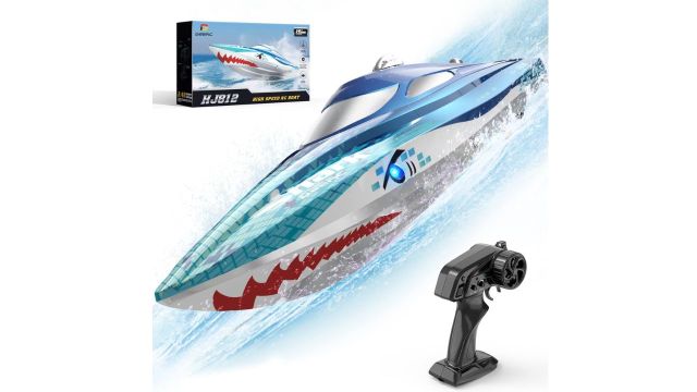 DEERC High Speed RC Boat with LED Lights
