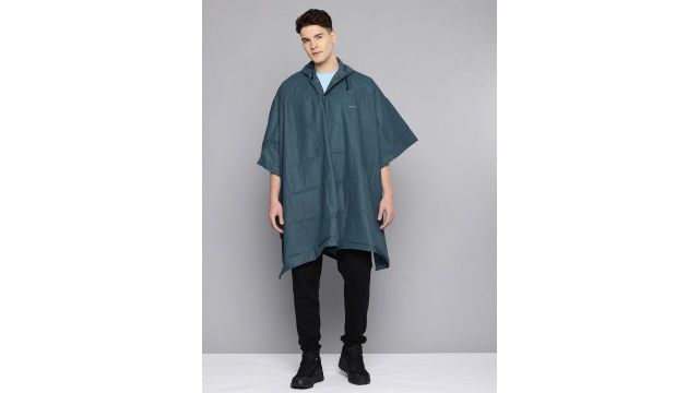 Decathlon Forclaz - Adults Blue MT50 Waterproof Hiking Poncho