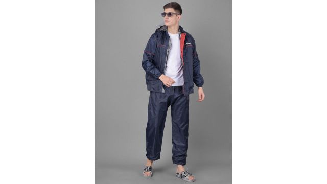 Dollar Adjustable Hood Reversible Rain Jacket
