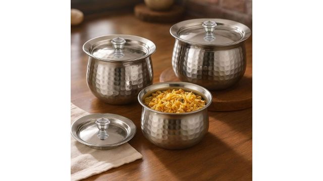 Expresso Stainless Steel Copper Bottom Handi Set