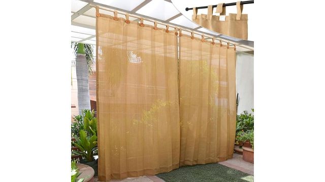 HIPPO HDPE Beige-Brown Balcony Curtain