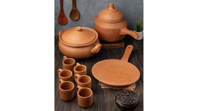 Handmade Mitti Cookware Combo Set