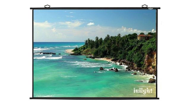 Inlight 6 x 4-Foot Map-Type Projector Screen