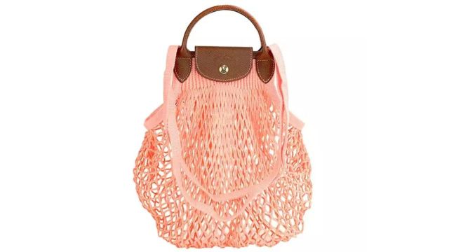 Le Pliage Filet L Mesh Bag Blush 10121HVH