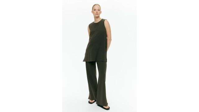 MAMA 2-piece Jersey Set in Khaki Green