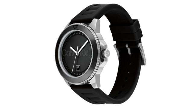 Men Aqueous Brand Logo Textured Dial & Textured Strap Analogue Watch 25200386