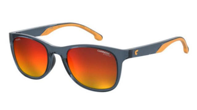 Men Blue Lens & Blue Square Sunglasses with UV Protected Lens
