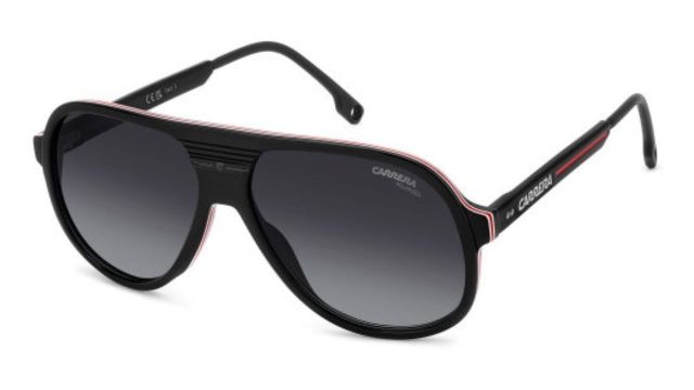 Men Grey Lens & Black Aviator Sunglasses