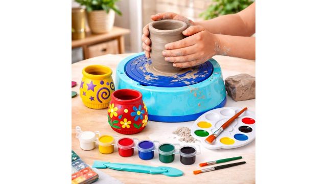 MiniExplorer Pottery Wheel Kit for Kids