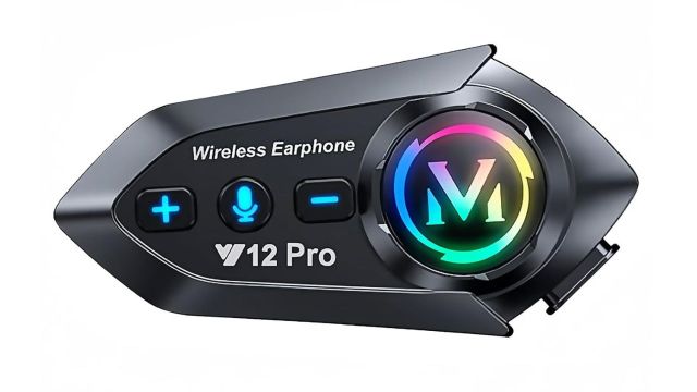 Motorcycle Helmet Headset with 2-Way Intercom