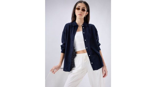 Mystere Paris Women Classic Casual Shirt