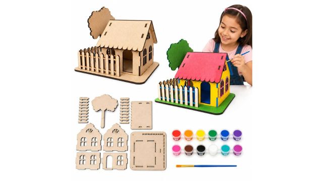 PVB DIY Wooden House Craft Kit