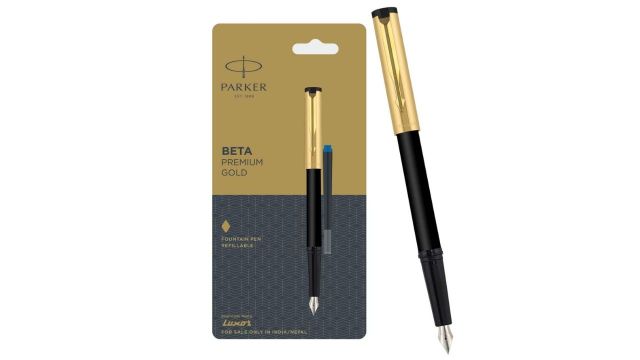 Parker Beta Premium Gold Trim Fountain Pen