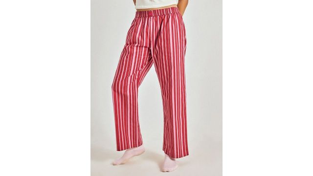 Pepe Jeans Women Striped Mid Rise Cotton Lounge Pant