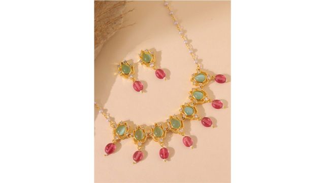 Queens of Rajasthan Siaara Choker Necklace Set
