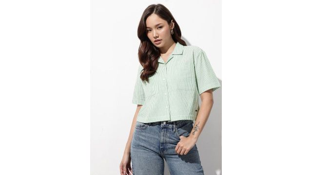 Roadster The Life Co. Striped Pure Cotton Casual Shirt