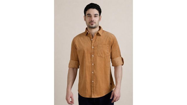 Roadster The Lifestyle Co Corduroy Spread Collar Shirts