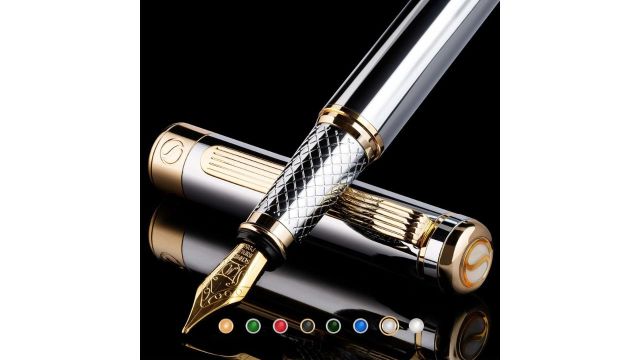 Scriveiner Chrome Fountain Pen
