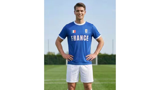Shein X FIFA World Cup 2026 France Graphic Back Print Jersey