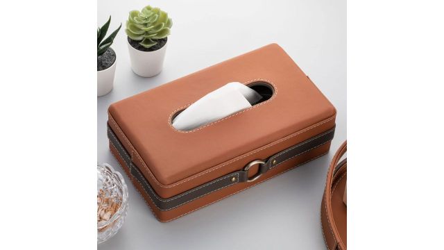 Spread Spain Ranch Leatherite Tissue Box Cover