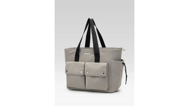 Suede Structured Tote Bag