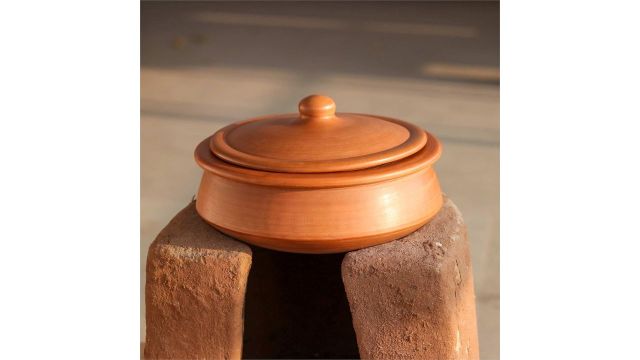 Swadeshi Blessings Unglazed Clay Handi