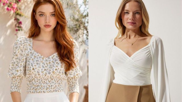 The neckline often changes the entire look of a top