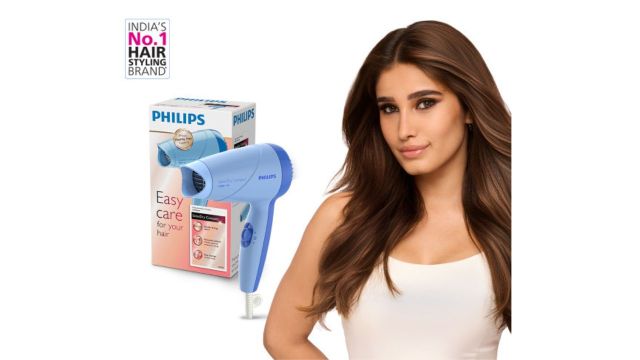 ThermoProtect HP8100 Hair Dryer Quick Drying 1000W - Blue