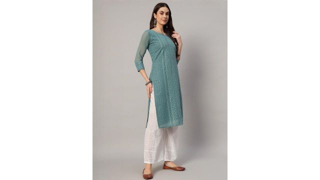 Umoly Embroidered Chikankari Kurtis