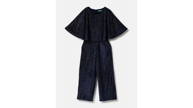 United colors of benetton Girls Printed Basic Jumpsuit