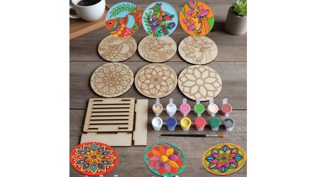 Varenyam DIY Coaster Painting Kit