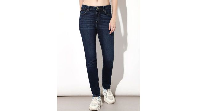 Women Skinny Fit High-Rise Light Fade Stretchable Jeans