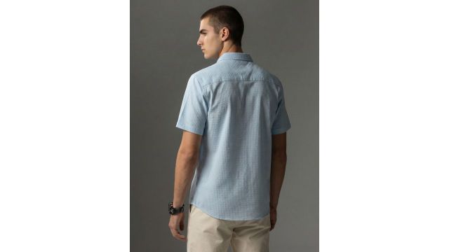 fcuk Textured Pure Cotton Casual Shirt