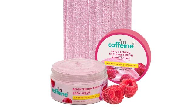 mCaffeine Brightening Raspberry Body Scrub
