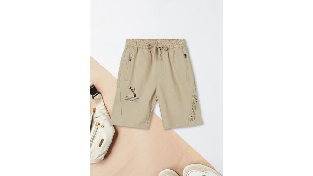 max Boys Printed Shorts beige