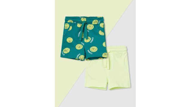 Max Boys Printed Shorts Green