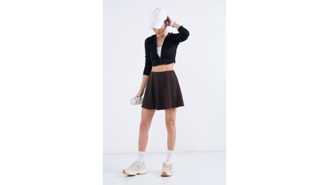 AJILE Brown Mini Skirt