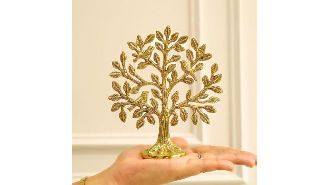 BEHOMA Brass Kalpvriksh Tree with Birds